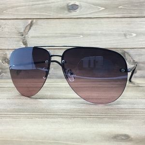 O2 Eyewear 3111 Rimless Aviator Sunglasses (PR)